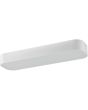 Brilliant Corvato witte langwerpige plafondlamp met een lengte van 50,5 cm en een breedte van 14,5 cm met geïntegreerde LED