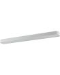 Brilliant Corvato witte langwerpige plafondlamp met een lengte van 114,5 cm en een breedte van 14,5 cm met geïntegreerde LED