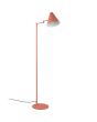 Trio Cosima 463900140 abrikoos kleurige metalen leeslamp met metalen kapje met op de kap een touchschakelaar
