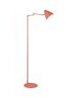 Trio Cosima 463900140 brandende abrikoos kleurige metalen leeslamp met metalen kapje met op de kap een touchschakelaar
