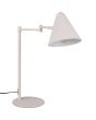 Trio Cosima 563900176 warm grijze metalen tafellamp met metalen kapje met op de kap een touchschakelaar