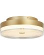 Searchlight Cyprus 42651-40GO brandende goud kleurige plafonniere van 40cm met mat met helder glazen onderzijde