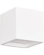Trio Dadi overschilderbare 11,5cm grote kubusvormige wandlamp van gips met lichtopening naar boven en beneden van