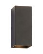 Wandlamp Don up-down zandzwart 15cm