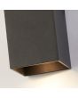 Wandlamp Don up-down zandzwart 15cm