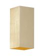 Wandlamp Don up-down goud 15cm