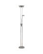 Searchlight Mother EU5430CC chromen uplighter met leeslamp met LED knobbel onder de uplighter
