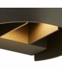 opening van de antraciet grijze up en down wandlamp voor buiten van 13 cm breed met instelbare lichtbundelbreedte