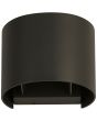 antraciet grijze up en down wandlamp voor buiten van 13 cm breed met instelbare lichtbundelbreedte