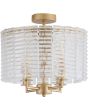 Plafondlamp Flute goud 35cm