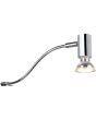 Trio Giada 283400106 chroom kleurige kastlamp met richtbaar spotje met brandende GU10 lamp