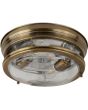 Searchlight Glasgow 5182AB klassieke brons kleurige IP44 plafondlamp met helder glazen schaal voor de badkamer of buitengebruik
