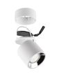 Trio Guayana 651000131 witte richtbare spot met reflector met losse onderdelen voor het in en opbouwen