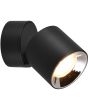 Trio Guayana 651000132 mat zwarte richtbare spot met reflector, opgebouwd