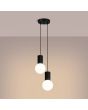 Hanglamp Halo zwart 15cm