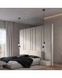 Hanglamp Halo zwart 15cm