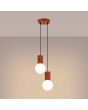 Hanglamp Halo okerrood 15cm