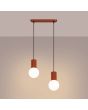 Hanglamp Halo okerrood 34cm