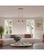 Hanglamp Halo okerrood 34cm