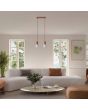 Hanglamp Halo mokka 34cm