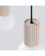 Hanglamp Halo taupe 34cm