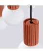 Hanglamp Halo okerrood 40cm