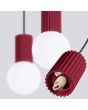Hanglamp Halo bordeauxrood 40cm
