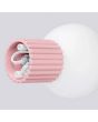 Wandlamp Halo roze 17cm