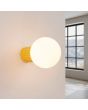 Wandlamp Halo geel 17cm