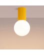Plafondlamp Halo geel 12cm