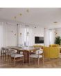 Hanglamp Halo geel 12cm