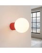Wandlamp Halo rood 17cm