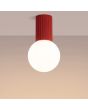 Plafondlamp Halo rood 12cm