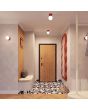 Plafondlamp Halo rood 12cm