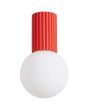 Plafondlamp Halo rood 12cm