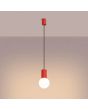 Hanglamp Halo rood 12cm