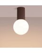 Plafondlamp Halo bruin 12cm