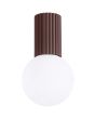 Plafondlamp Halo bruin 12cm