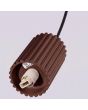 Hanglamp Halo bruin 12cm