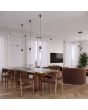 Hanglamp Halo bruin 12cm