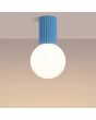 Plafondlamp Halo lichtblauw 12cm
