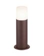 Trio Hoosic 522260124 roestkleurige buisvormige sokkellamp met wit kunststof kap