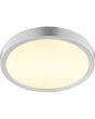 Brandende Brilliant Jade zilverkleurige plafonnière voor de badkamer met een diameter van 27,5 cm en een hoogte van 3,1 cm
