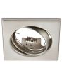 Trio Jura 650000107 vierkant staalkleurige kantelbare inbouwspot