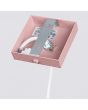 plafondkapje van de roze geribbeld buisvormige hanglamp met een diameter van 65 mm en kaphoogte van 30 cm