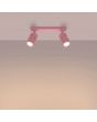 Plafondlamp Karbon roze 30cm