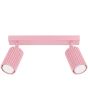 Plafondlamp Karbon roze 30cm