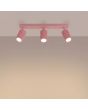 Plafondlamp Karbon roze 45cm