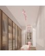 Plafondlamp Karbon roze 117cm