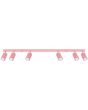 Plafondlamp Karbon roze 117cm